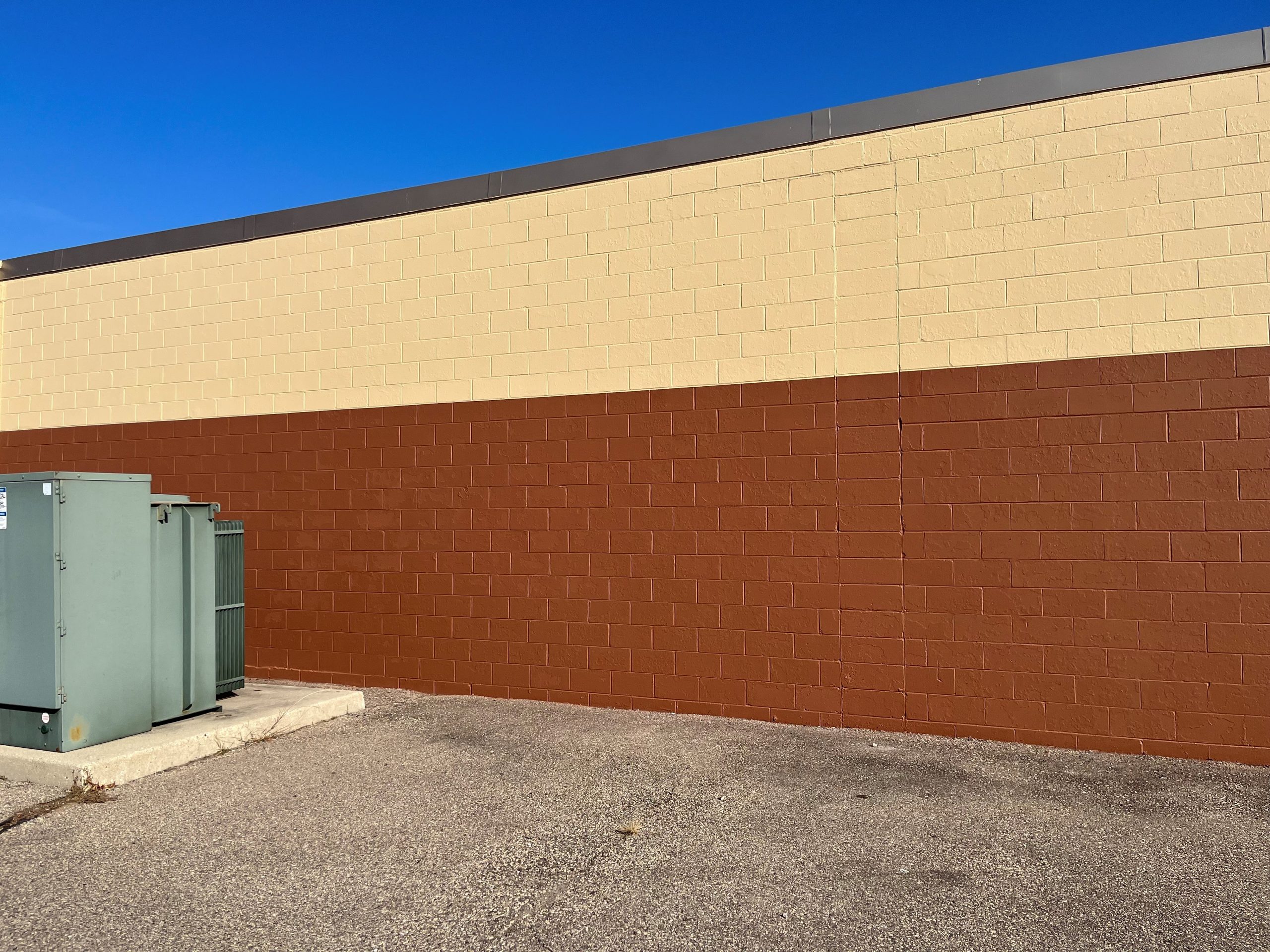 exterior walls after repainting