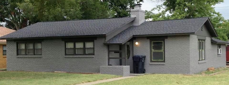 grey exterior of home