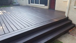 deck restaining project - after photo