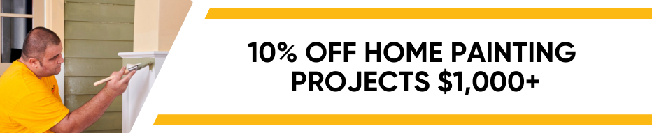 10% off painting projects promotion banner