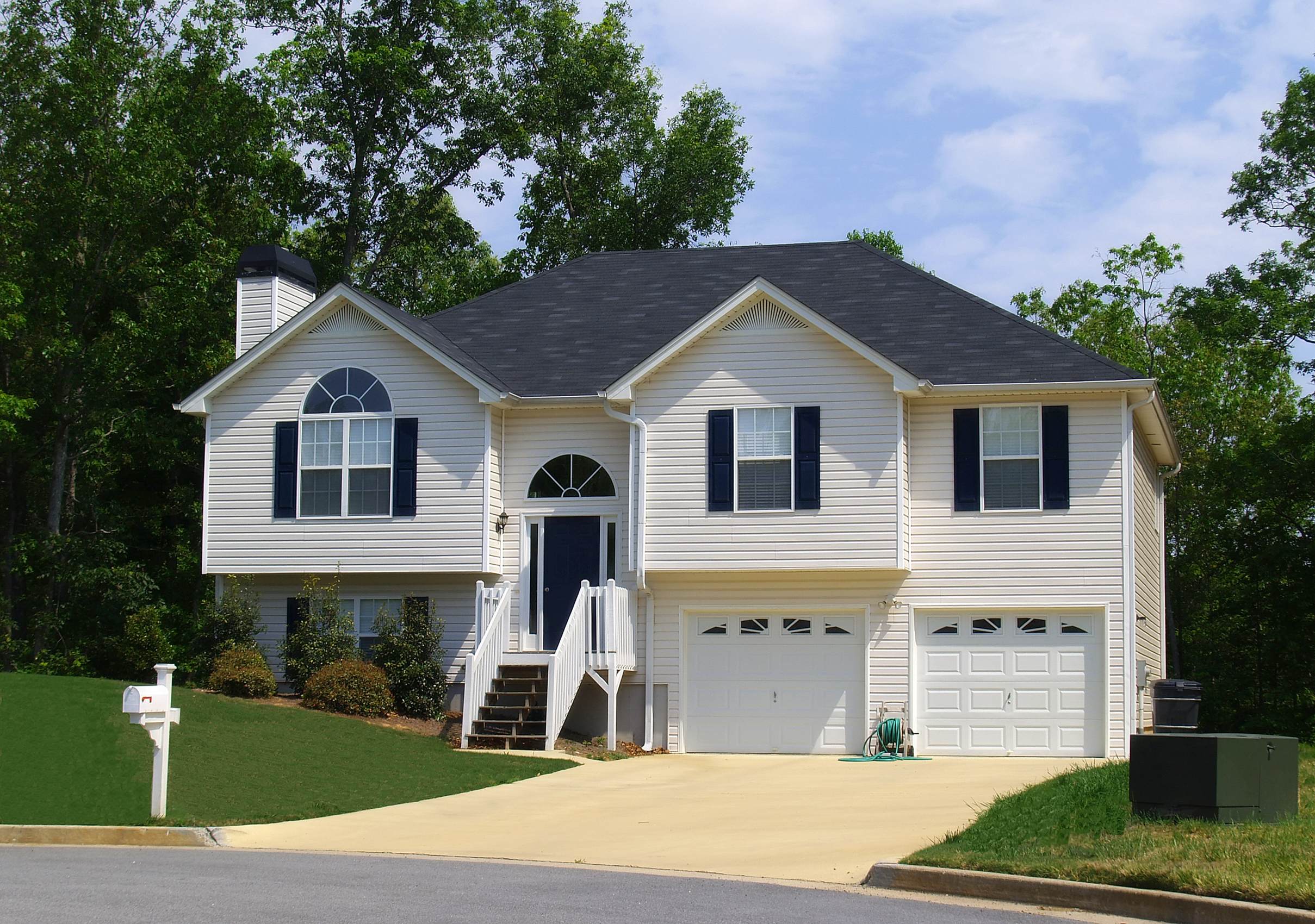 exterior house with yellow siding