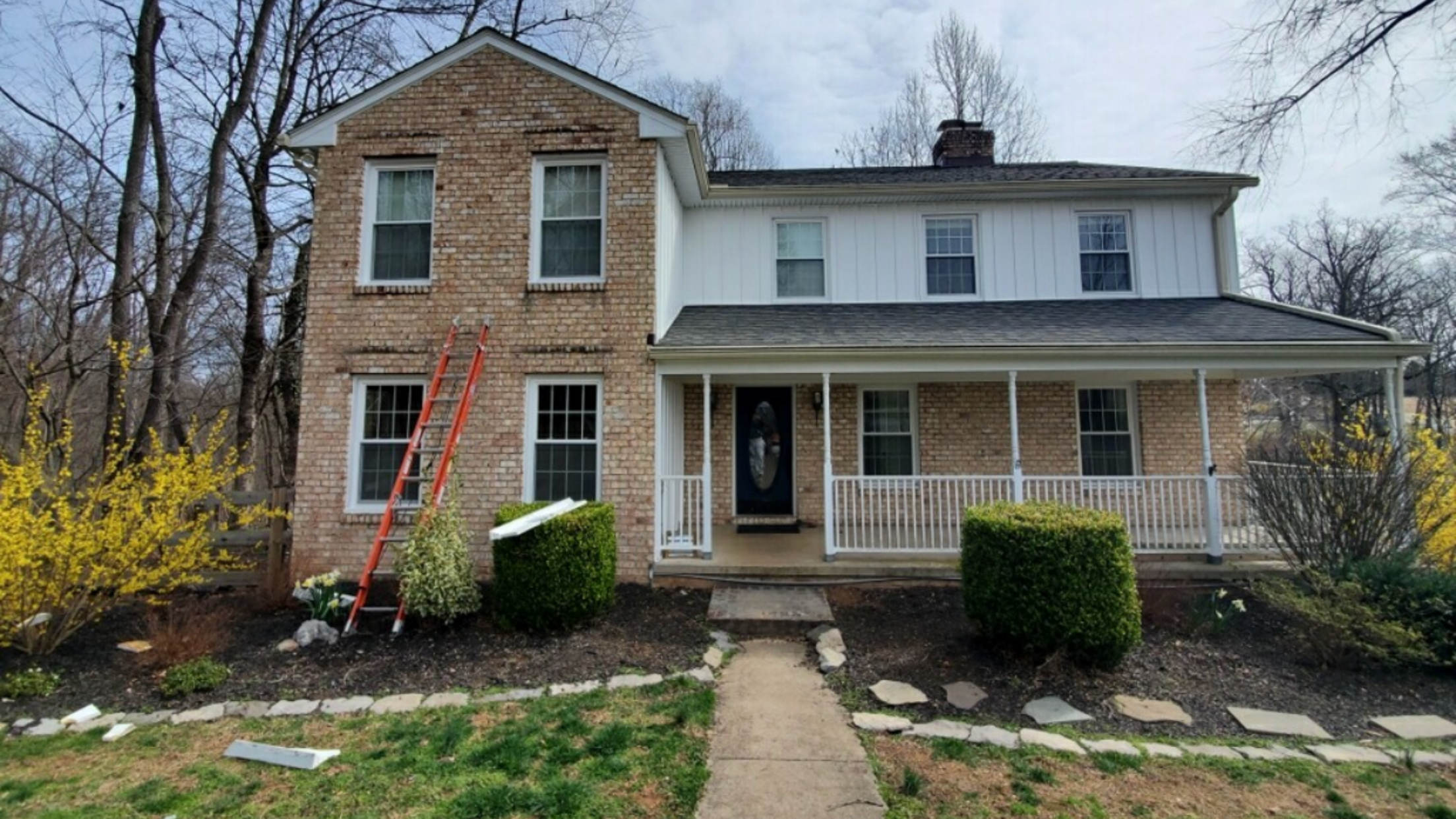 Power Washing & Minor Wood Replacement Before