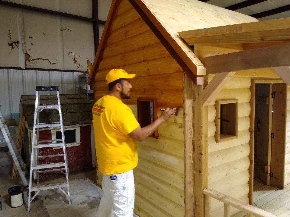 A charity driven playhouse staining Before