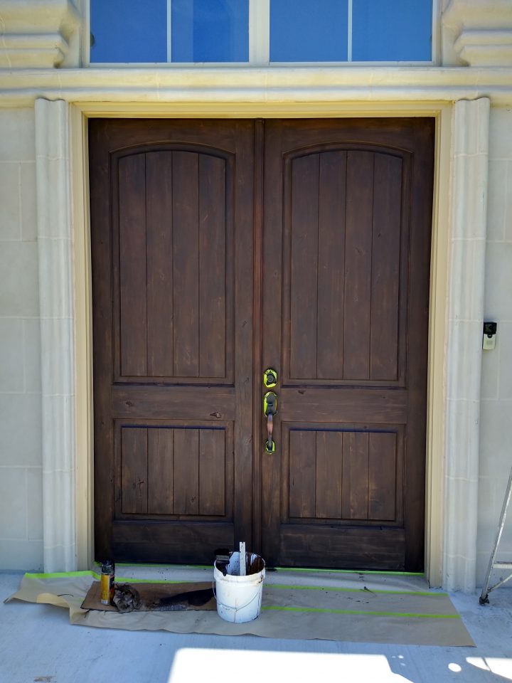 Sun bleached front entryway brought back to life After