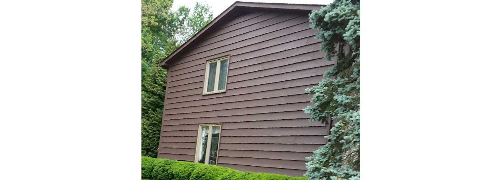 house painting exterior before and after - after