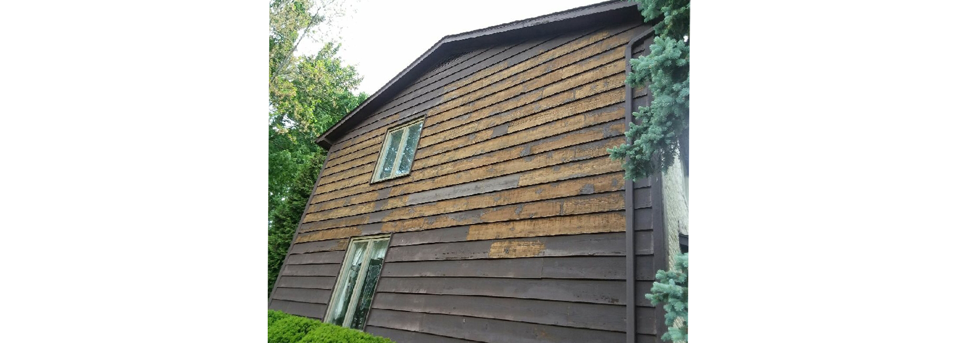 house painting exterior before and after - before