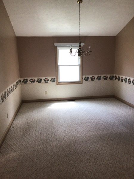 before dining room painting in broadview heights 