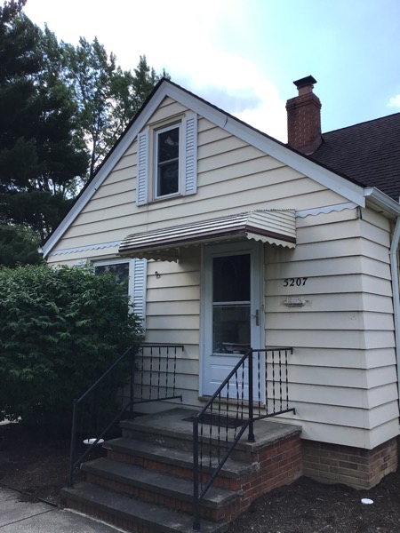 before exterior painting in parma