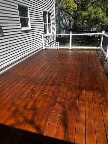 deck stained and sealed by certapro painters of annapolis