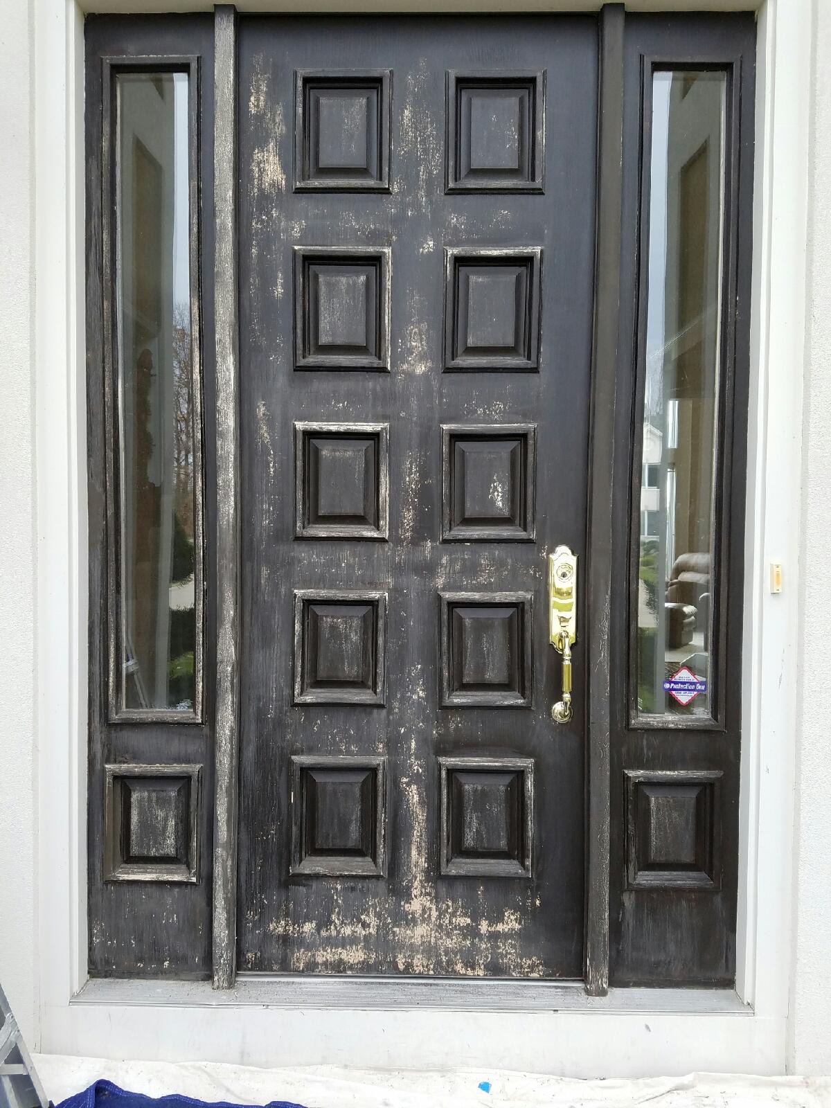 Front Door – Before and After Before