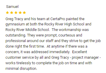 feedback from the client