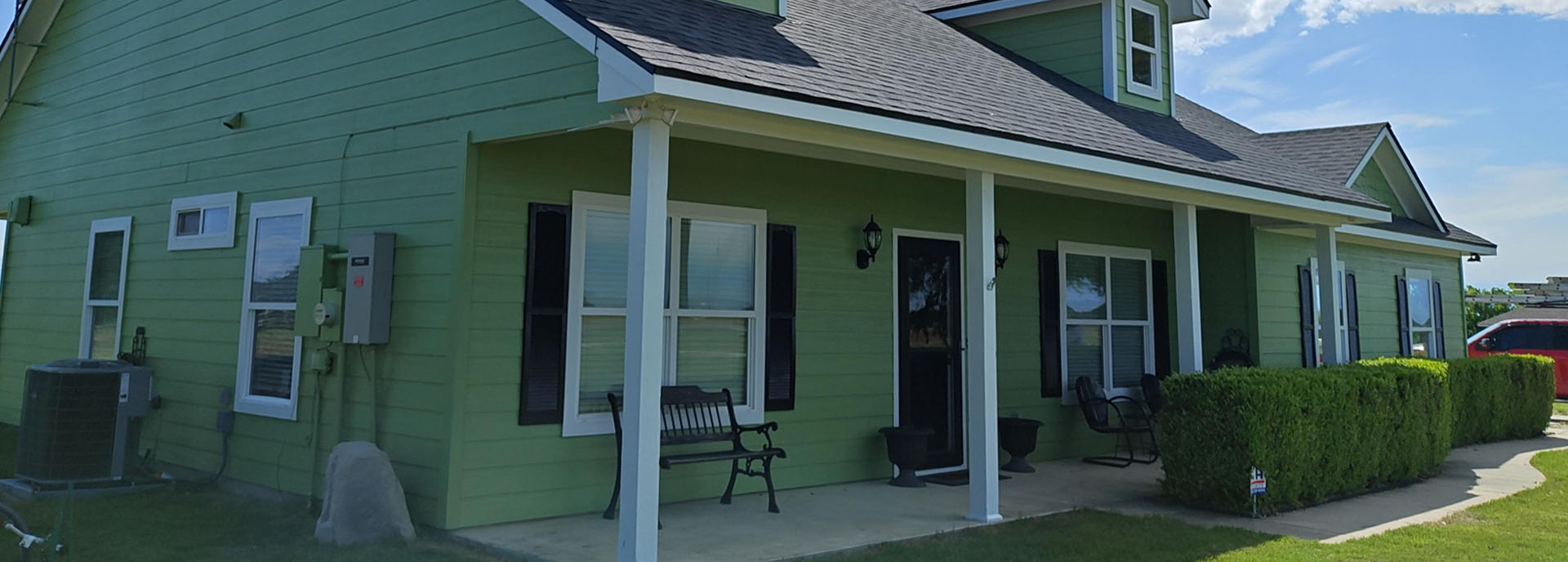 After green exterior house painting Temple, TX