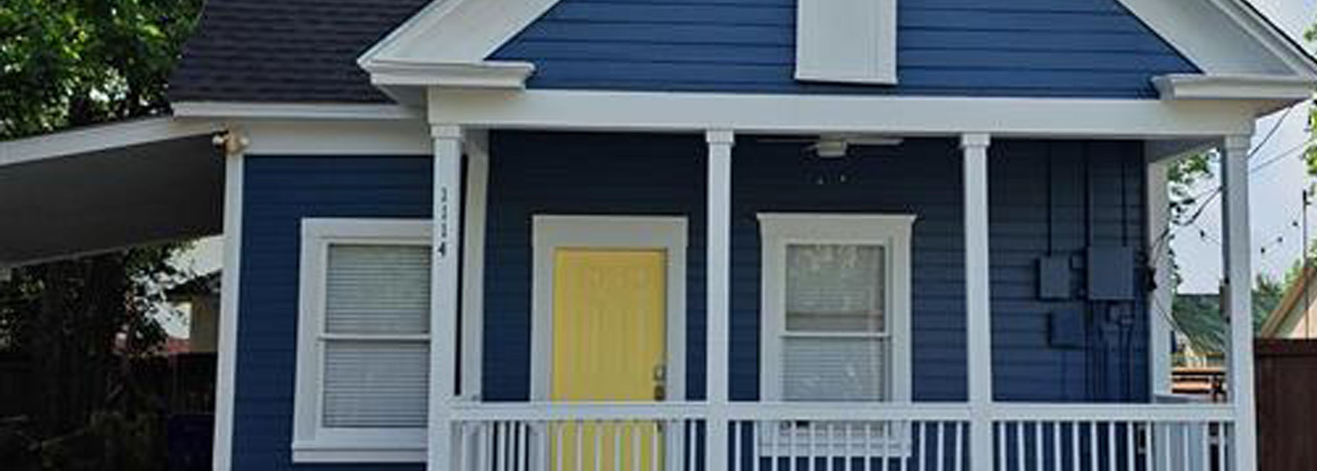 After Blue House Exterior Painting Waco, TX