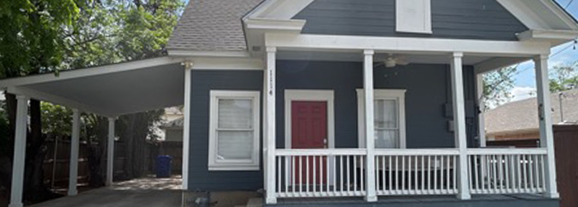 Before Exterior Painting Blue House