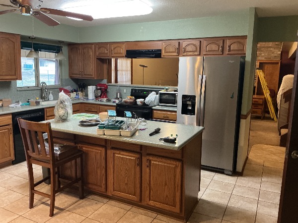 Kitchen Repainted Before