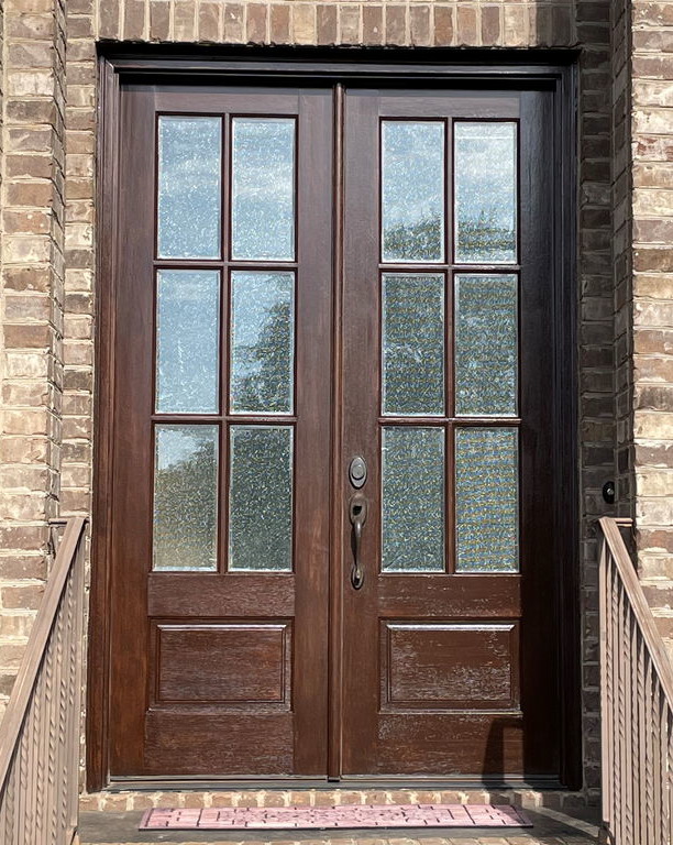 Wood Door Staining in Duncan, SC After