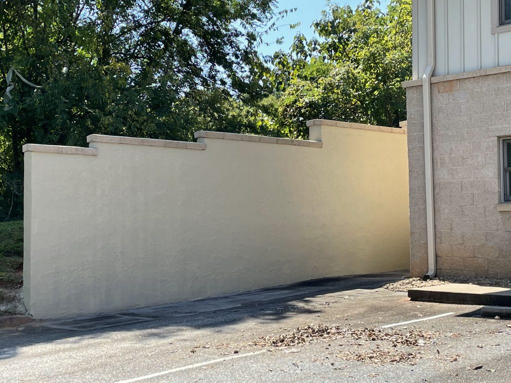 Retaining Wall Painting After