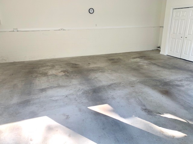Garage Epoxy Floor Before