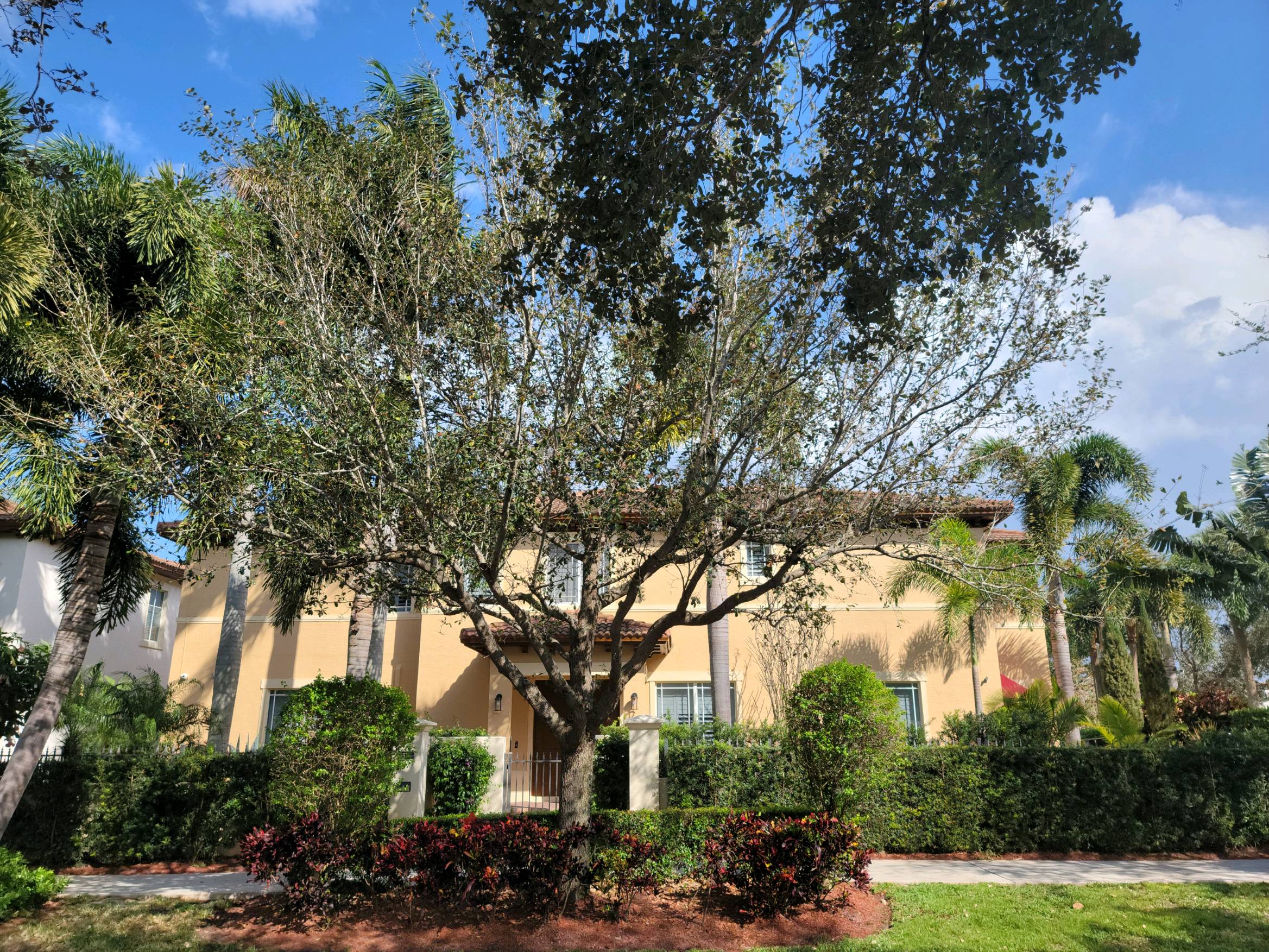 Residential Exterior Stucco Painting Before & After After