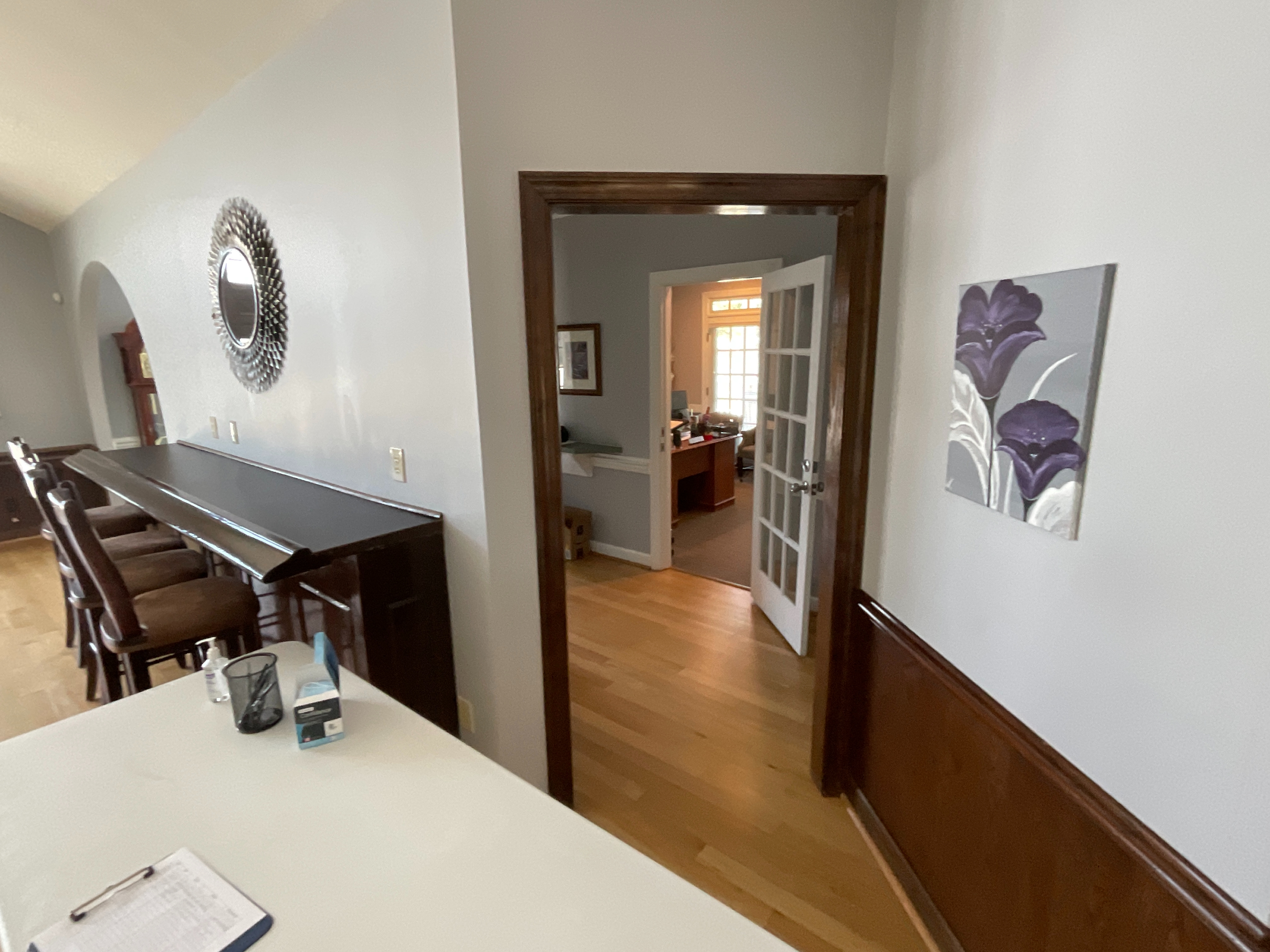 interior painting doorway before