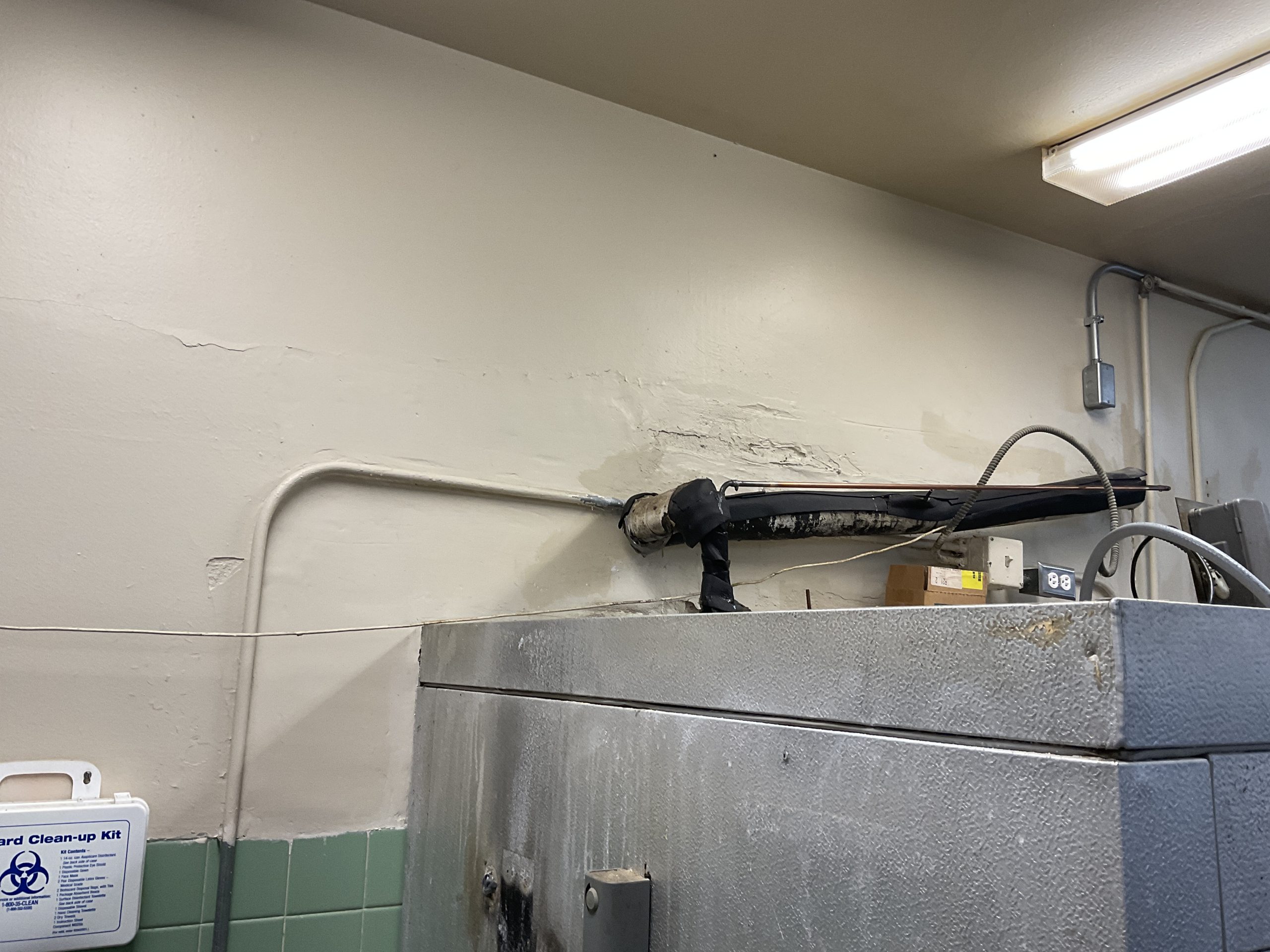 School Cafeteria Painting Before & After Before