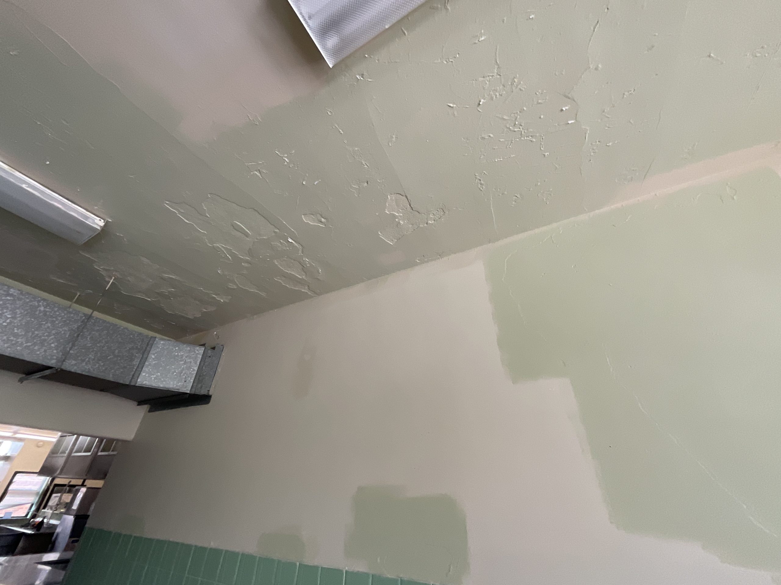 School Cafeteria Painting Before & After Before