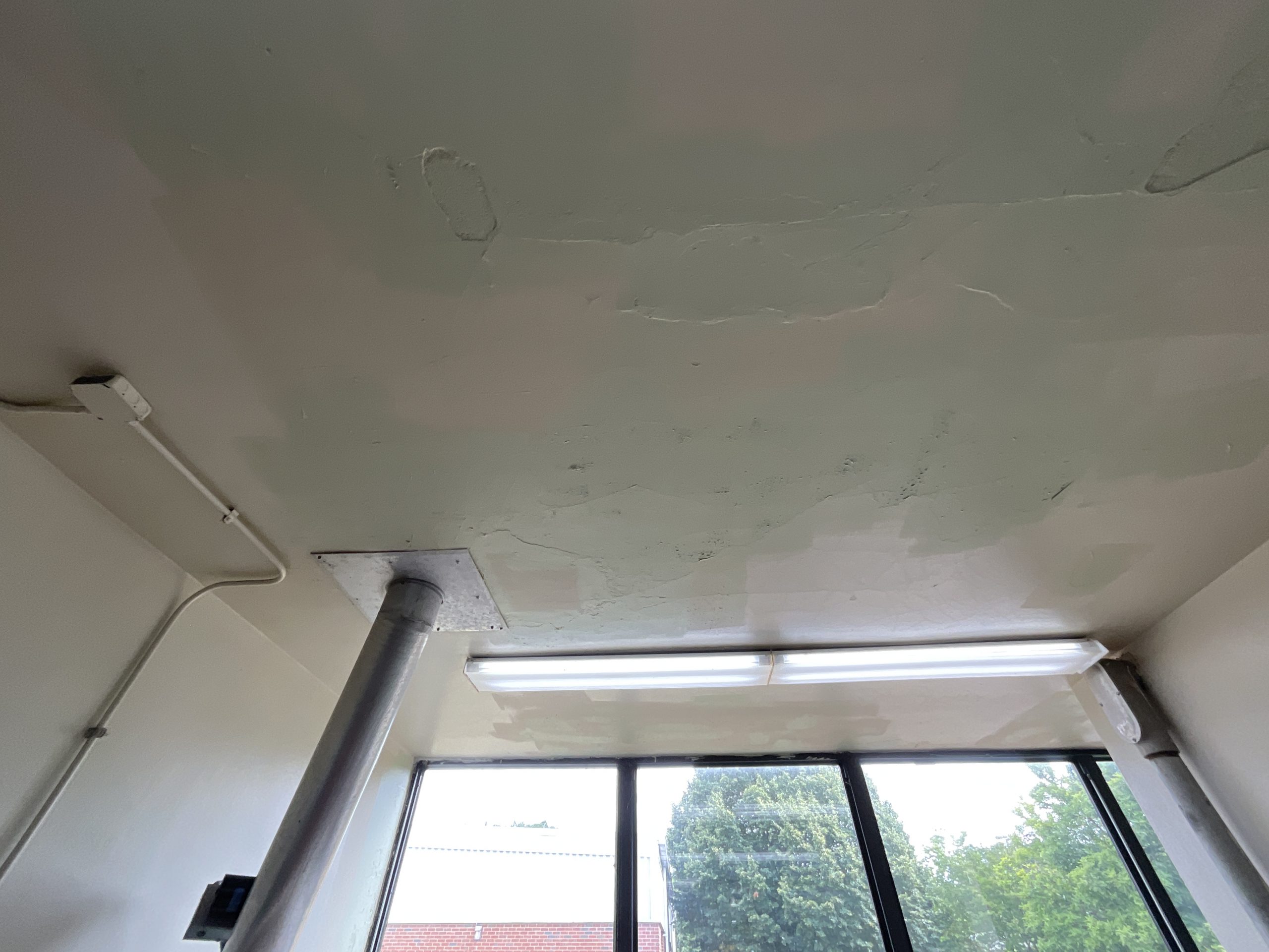 School Cafeteria Painting Before & After Before