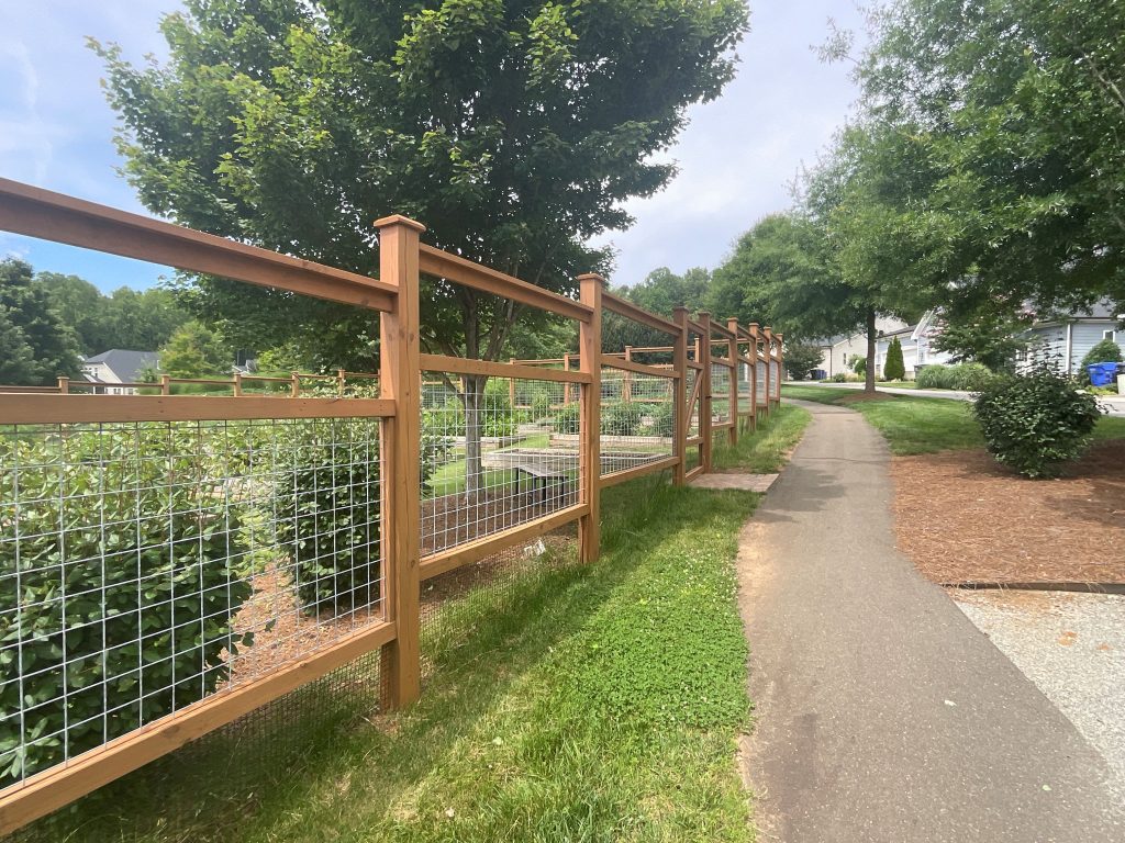 Fence Staining Before & After After
