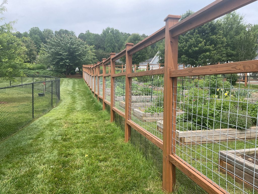 Fence Staining Before & After After