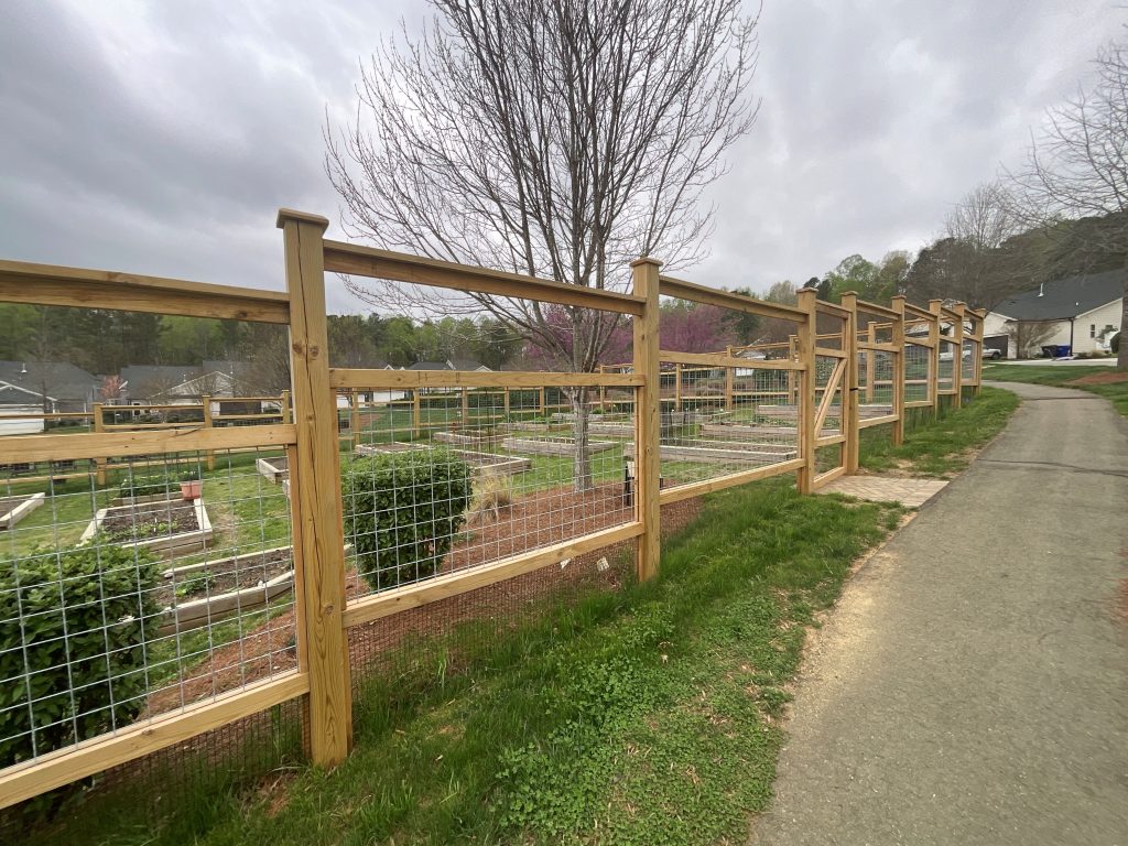 Fence Staining Before & After Before