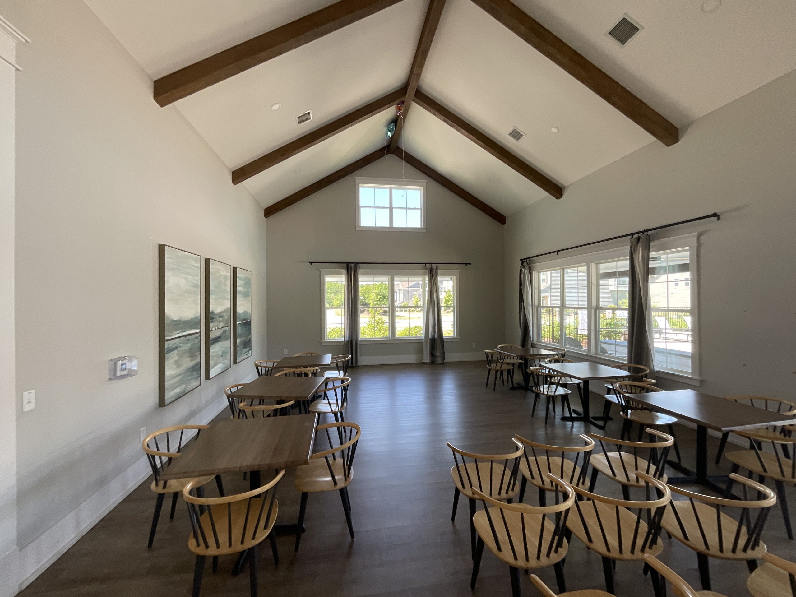 Clubhouse Interior Painting Before & After Before