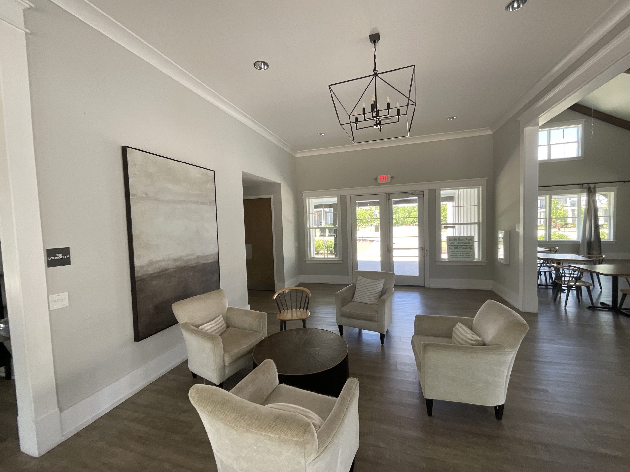 Clubhouse Interior Painting Before & After Before