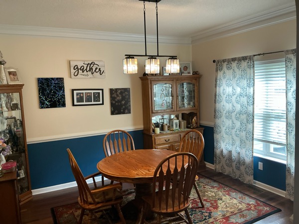 Residential Interior Dining Room Before & After Before