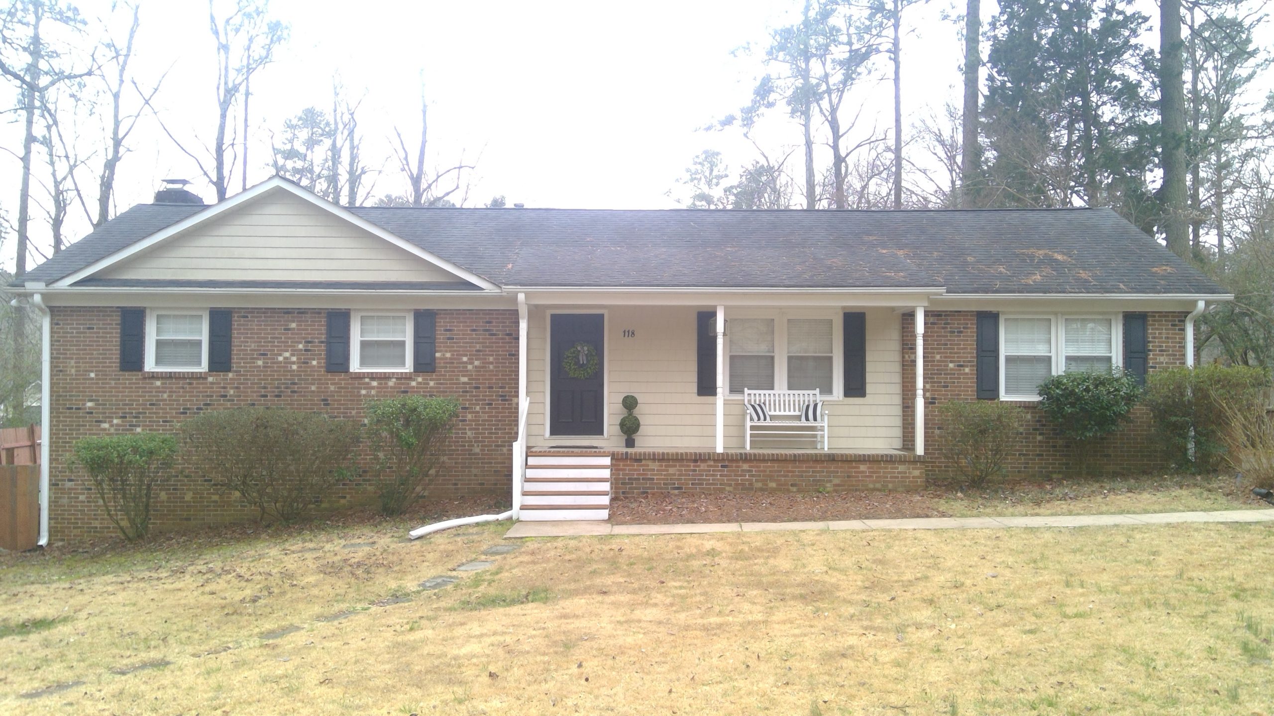 Brick Exterior Painting - Before