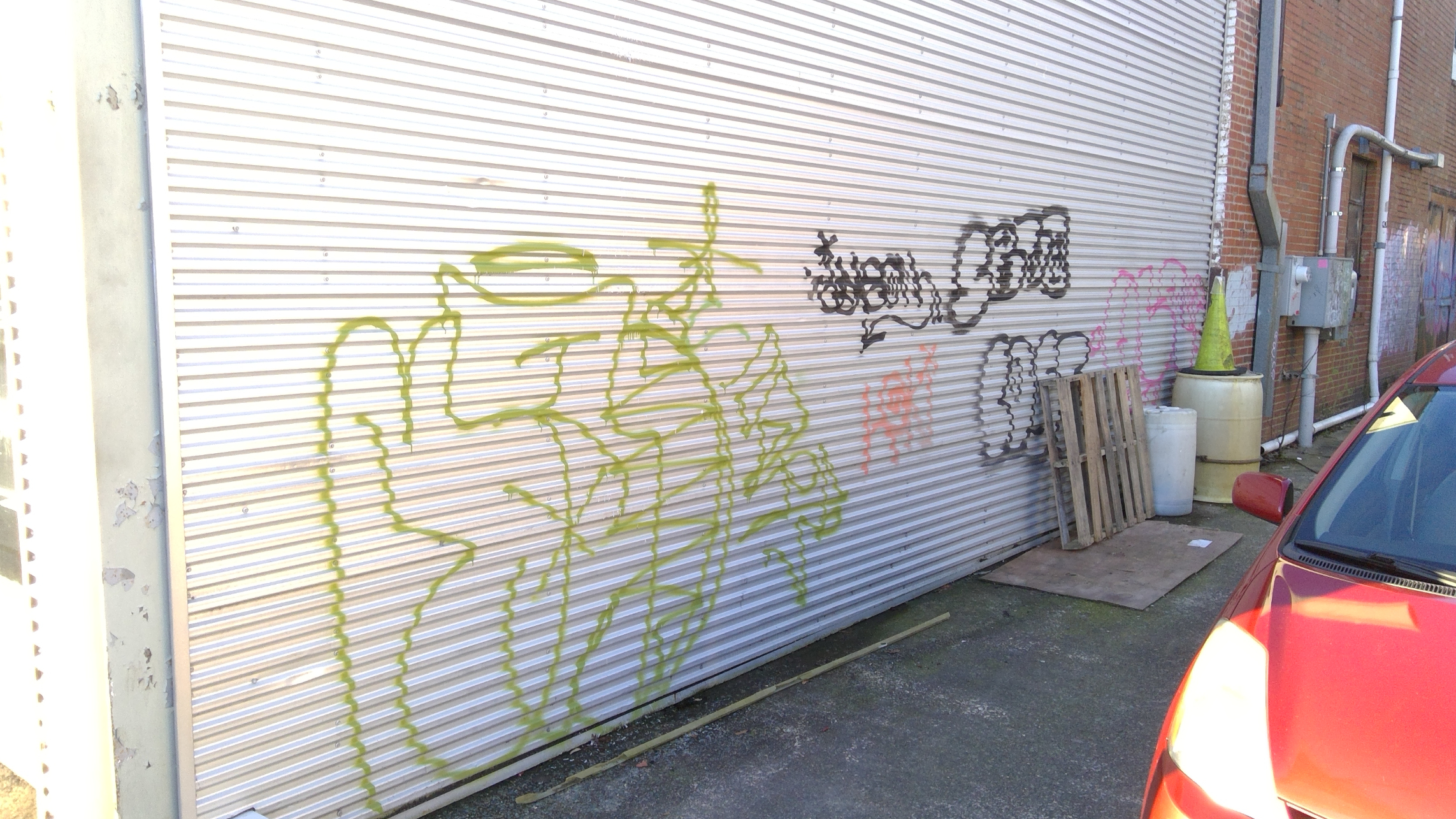 before aluminum siding painting and cleaning