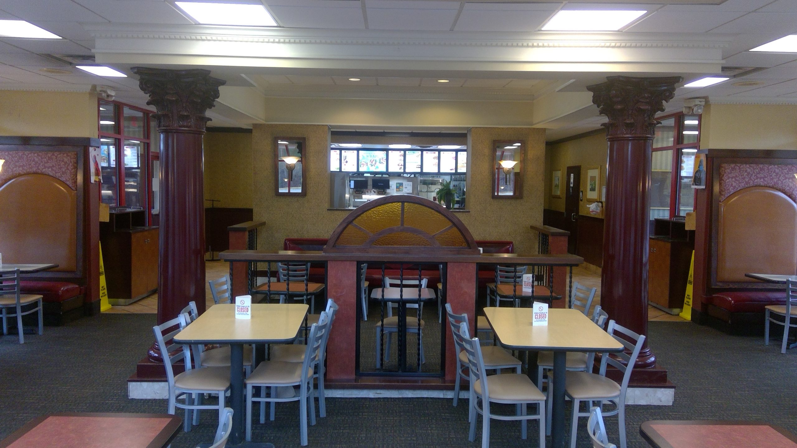 commercial interior painting before