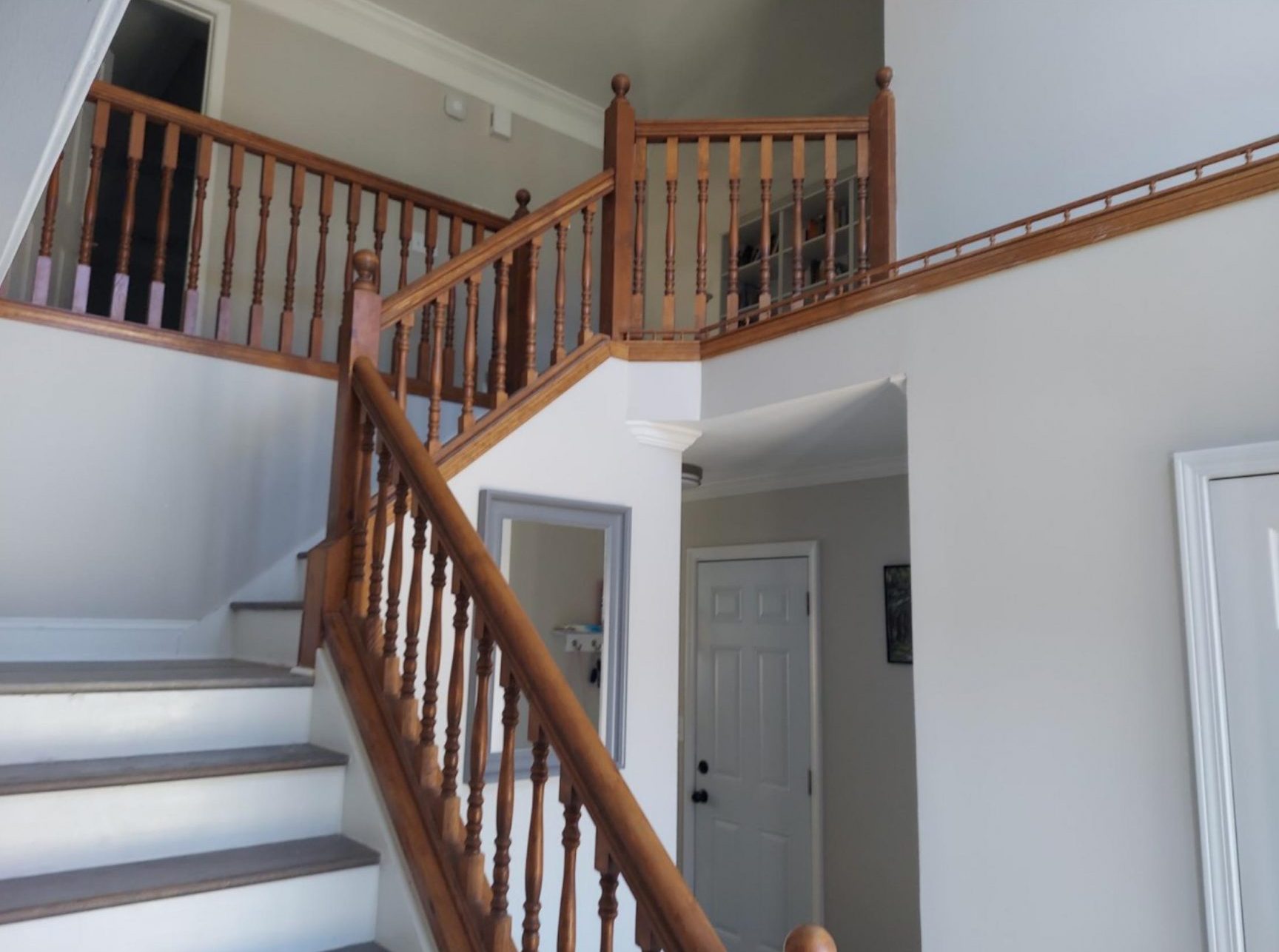 Before Staircase Painting Lithia Springs, GA