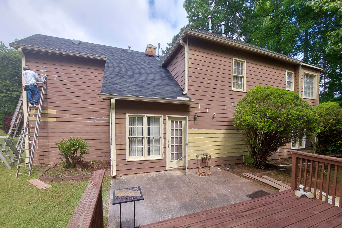 Before Exterior Painting Lithia Springs, GA