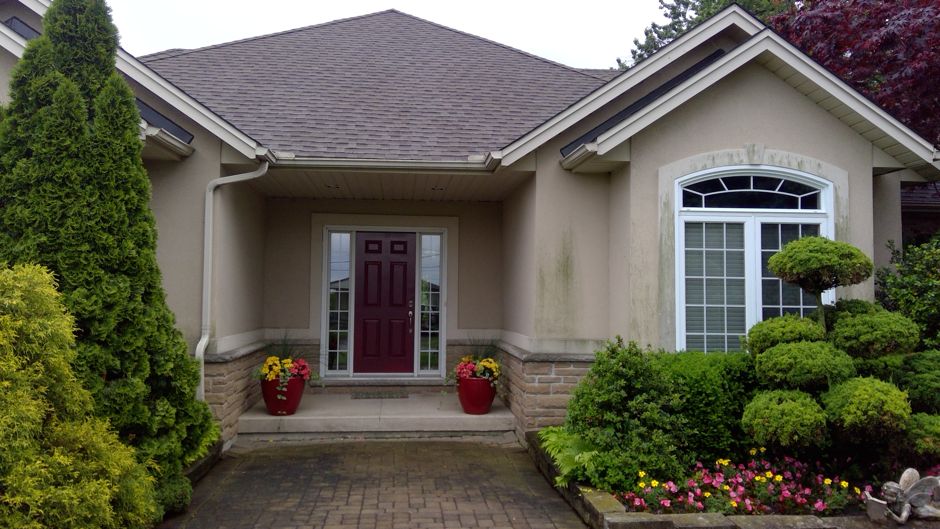 Exterior Stucco Painting Before