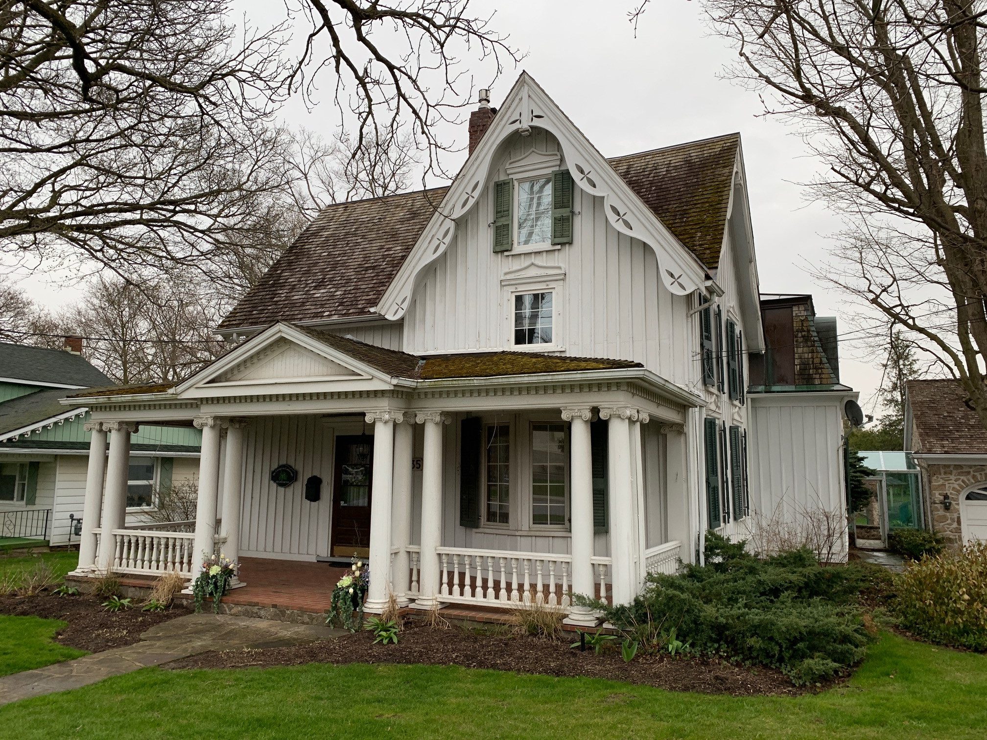 Exterior Historic House Restoration Before