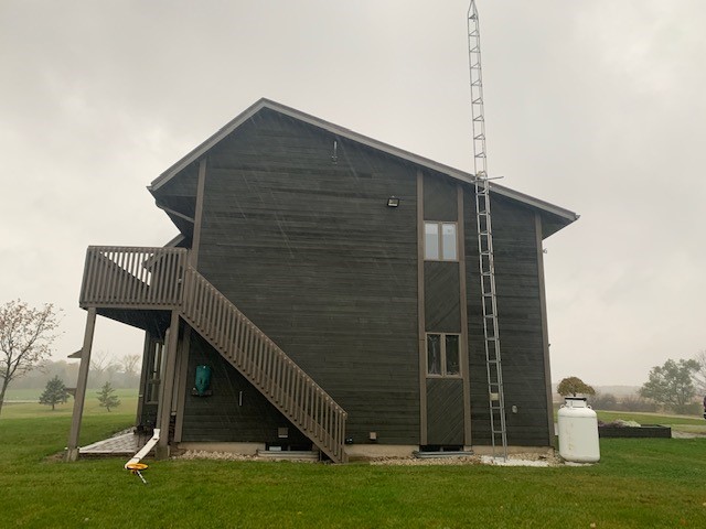 Cedar Siding Stain Project Before