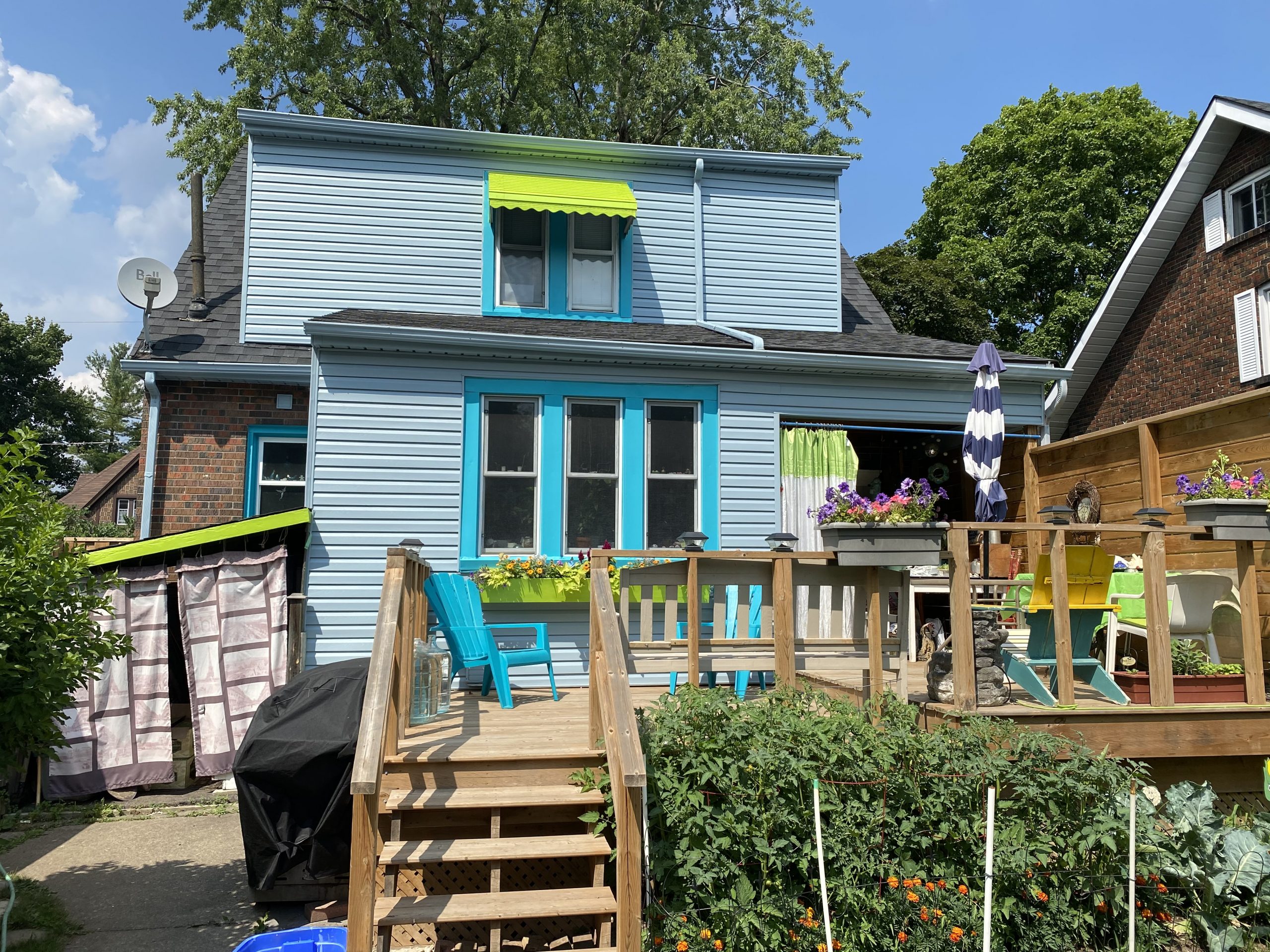 Siding after painting