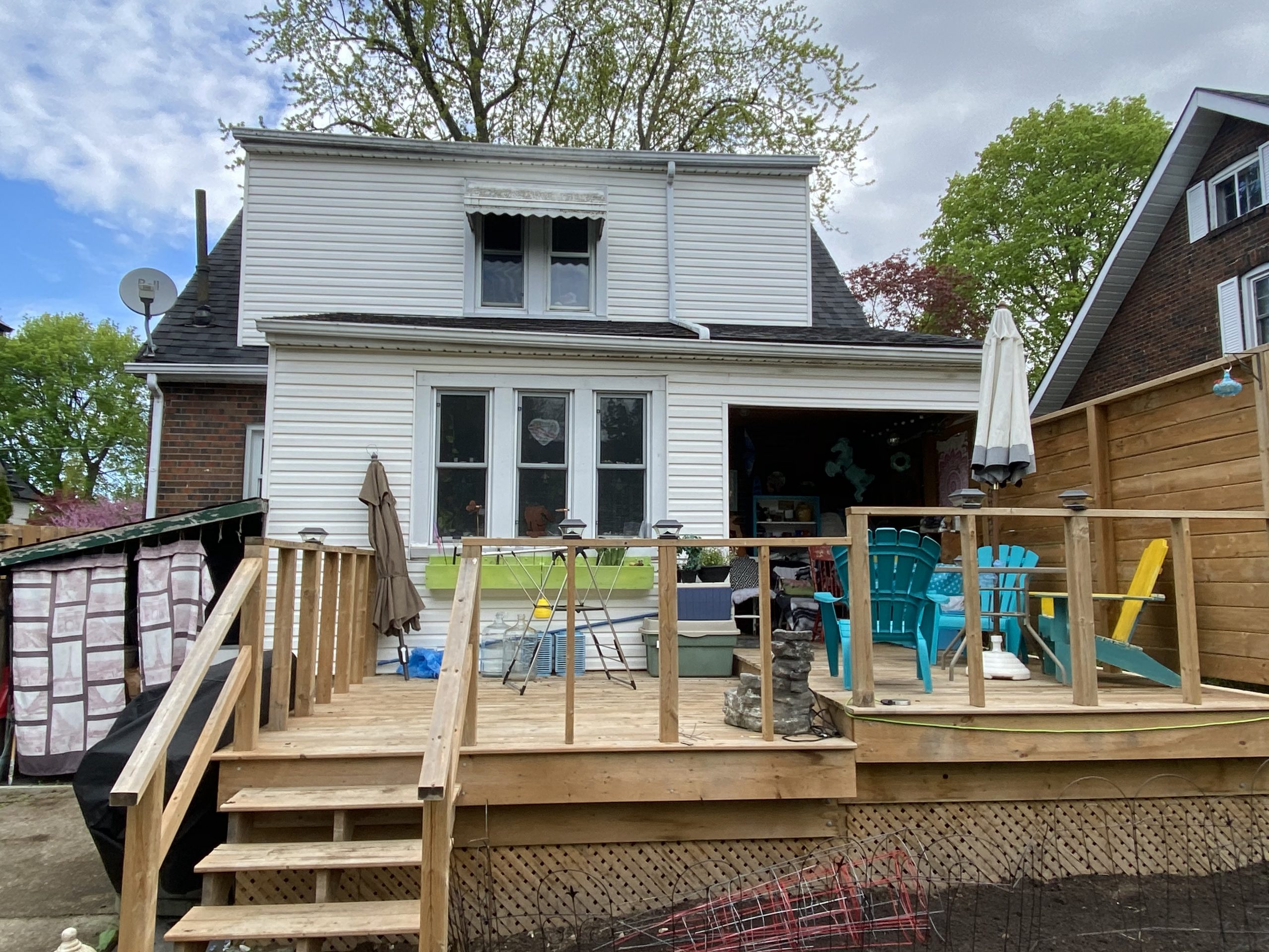 Siding before painting