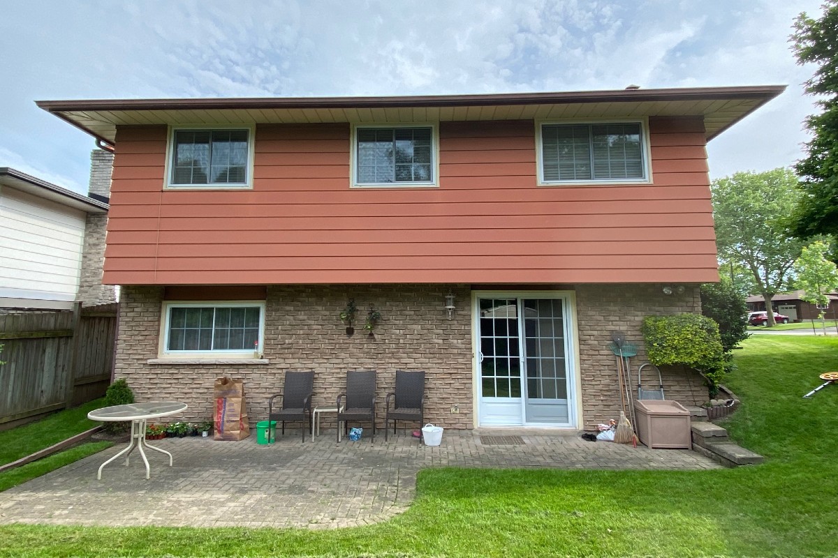 aluminum siding after refinishing