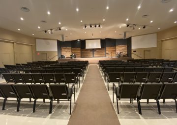 Interior Church Painting Before