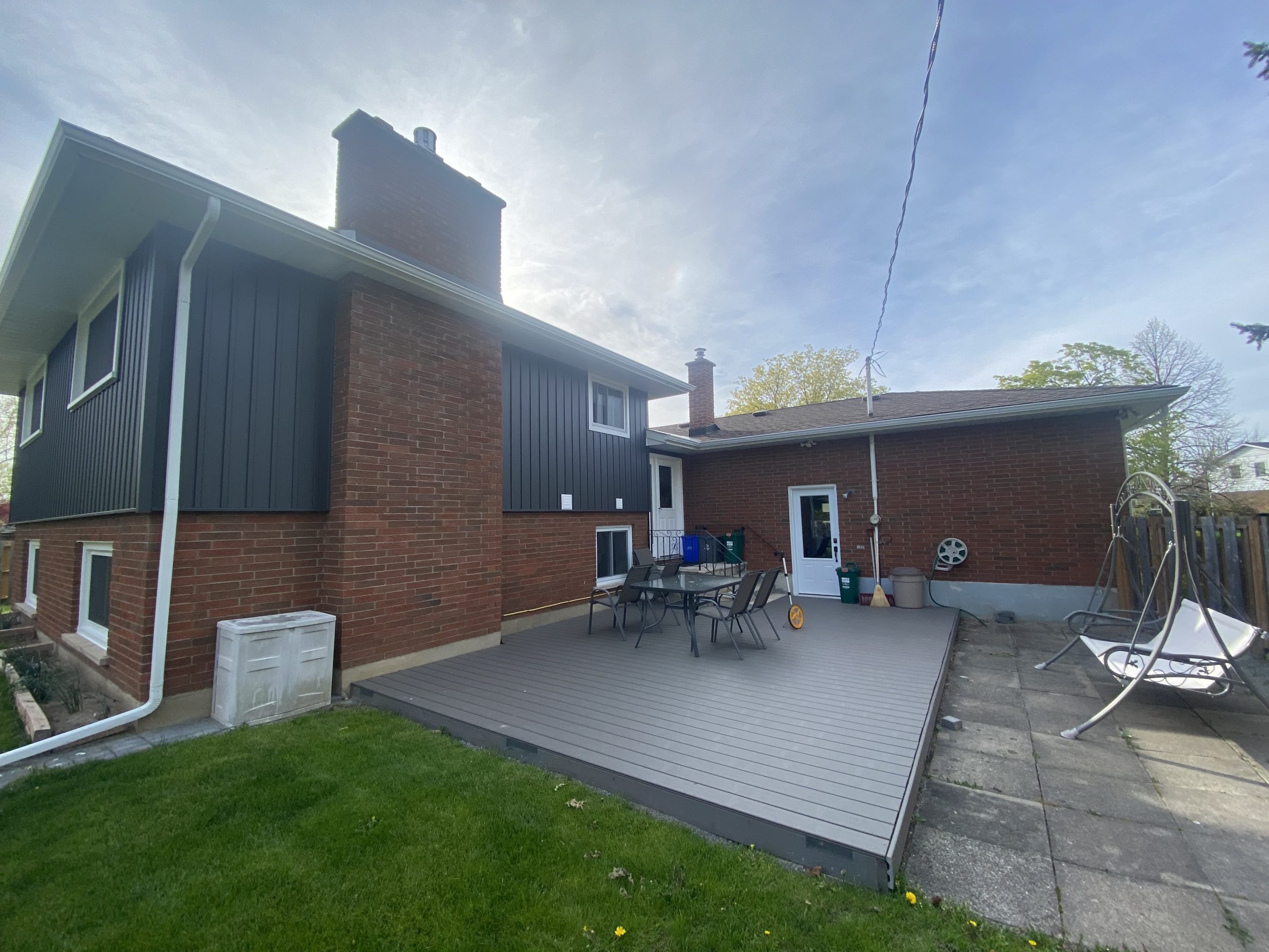 Brick Staining Before and After Before