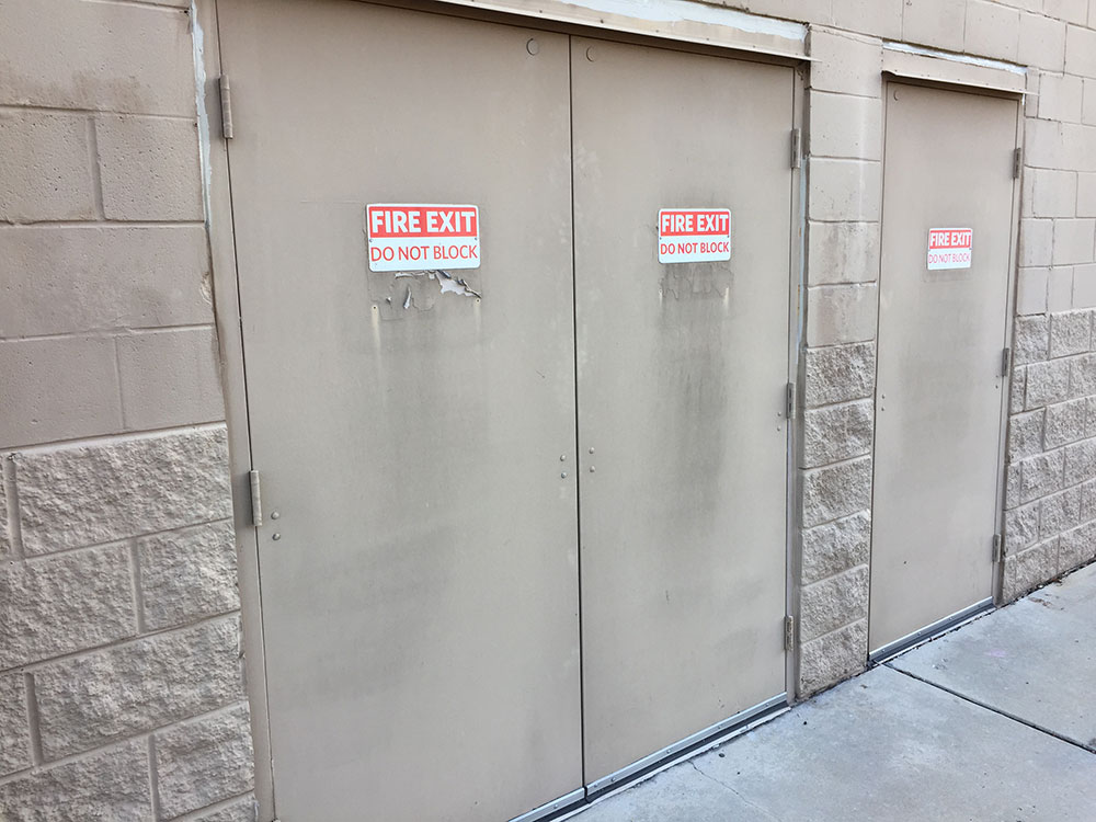 Commercial Exterior Refinishing Project Before