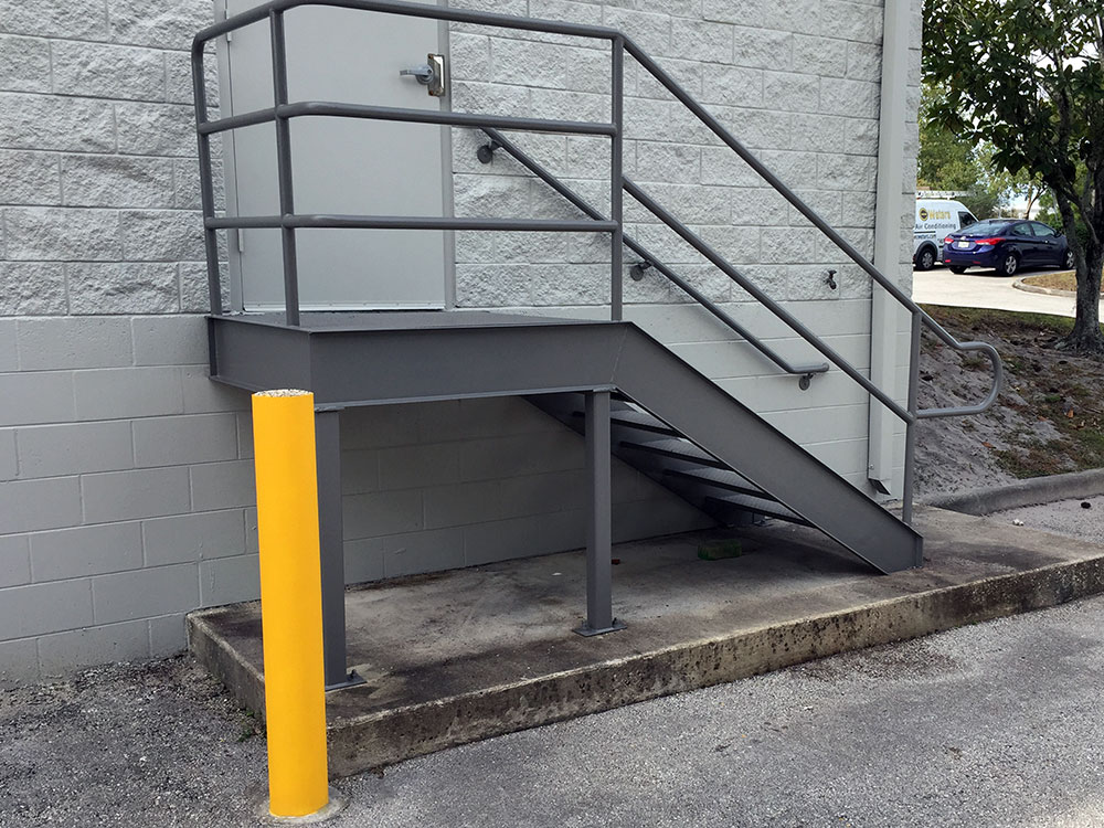 after photo of commercial staircase in Oviedo Florida