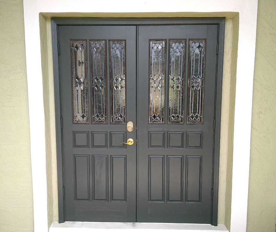 After photo of a repainted door in Oviedo, FL