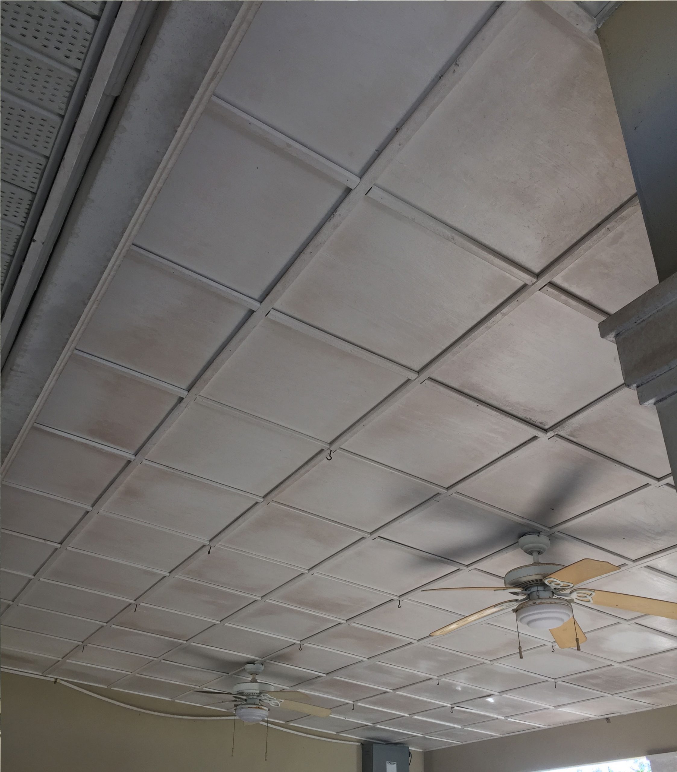Commercial Ceiling Painting Project Before